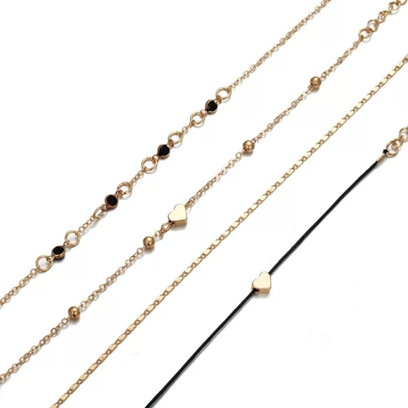 ♡Faith♡ 4 piece Anklet set - Picture 3 of 4